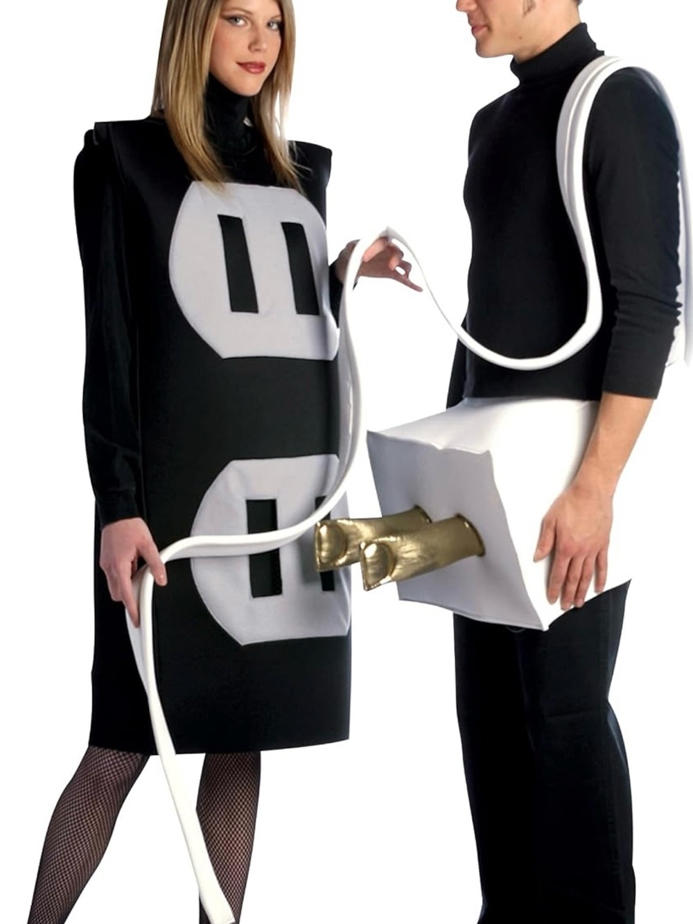 Plug and Socket couple's Halloween costume set